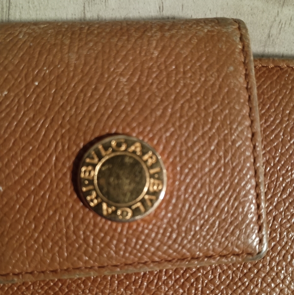 Bvlgari Wallet Purse Folding wallet Brown Woman Authentic - Picture 2 of 11